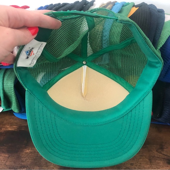 Vintage 80s 90s streetwear Castro Valley J & D Painting Rope Front Trucker Hat - Picture 7 of 7